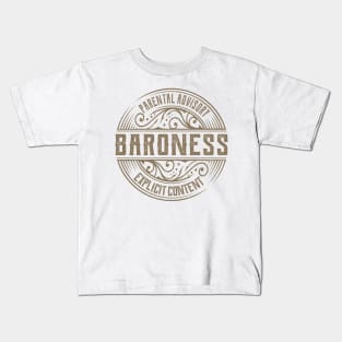 baroness vintage ornament Kids T-Shirt